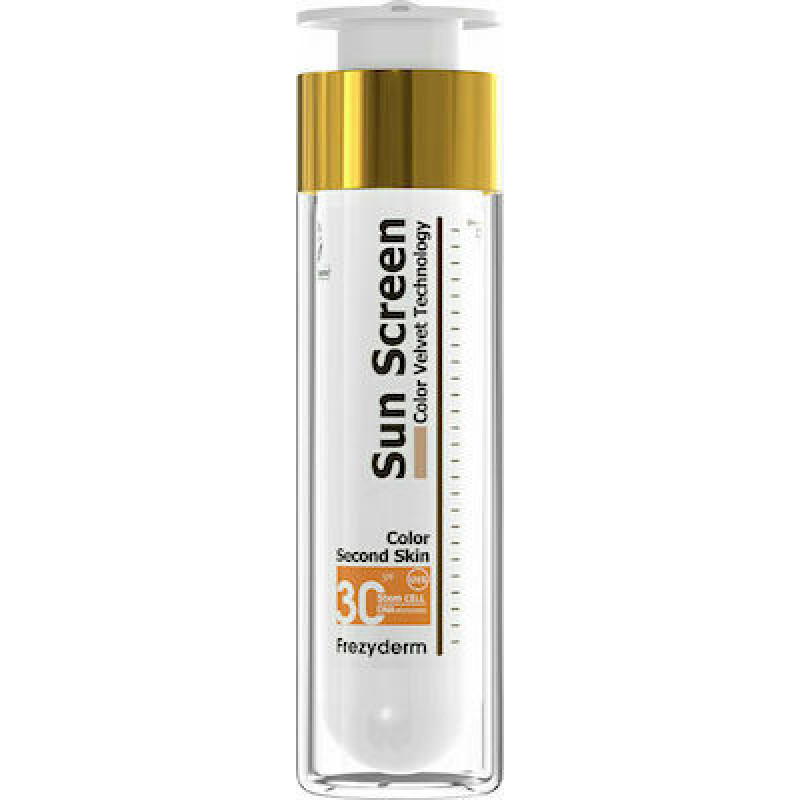 FREZYDERM SUN SCREEN COLOUR VELVET FACE CREAM SPF30 ΑΝΤΗΛΙΑΚΗ ΚΡΕΜΑ ΠΡΟΣΩΠΟΥ ΜΕ ΧΡΩΜΑ 50ML